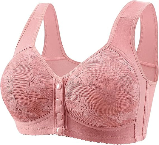 New Anti-Sagging Front Open Button Bra 2026 – Full Support | Lift & Shape