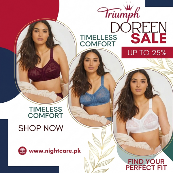 Pack of 3 Original Triumph Doreen Classic Bra – Full Support Non-Padded Ultimate Value Bundle