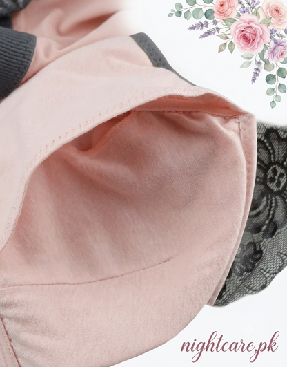 Ribbed Post-Surgical Recovery Bra with Front Zipper & Prosthesis Pockets – Soft Pink